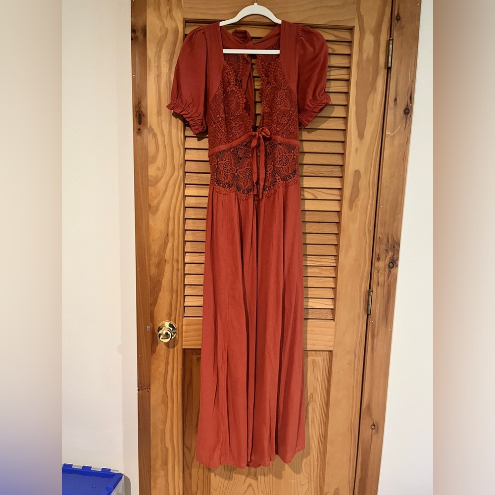 Free People All You Need is Lace Midi Dress